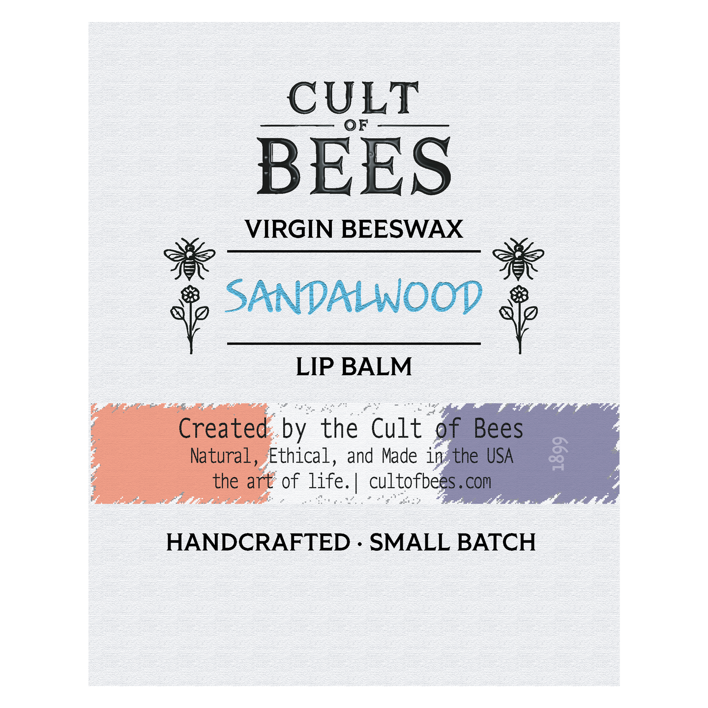 Sandalwood | Infused Virgin Beeswax Lip Balm