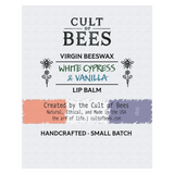 White Cypress & Vanilla | Infused Virgin Beeswax Lip Balm