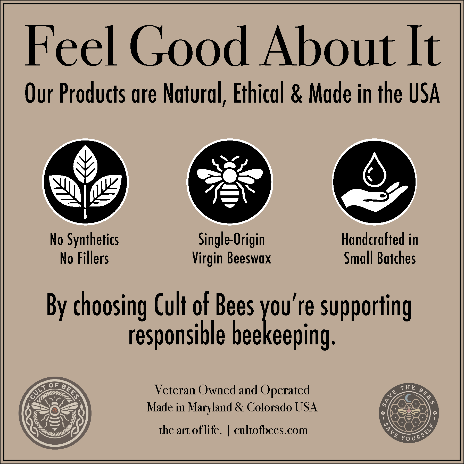 Bare Naked | Neutral Virgin Beeswax Lip Balm