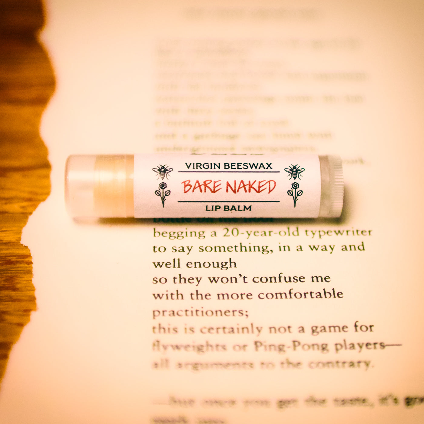 Bare Naked | Neutral Virgin Beeswax Lip Balm
