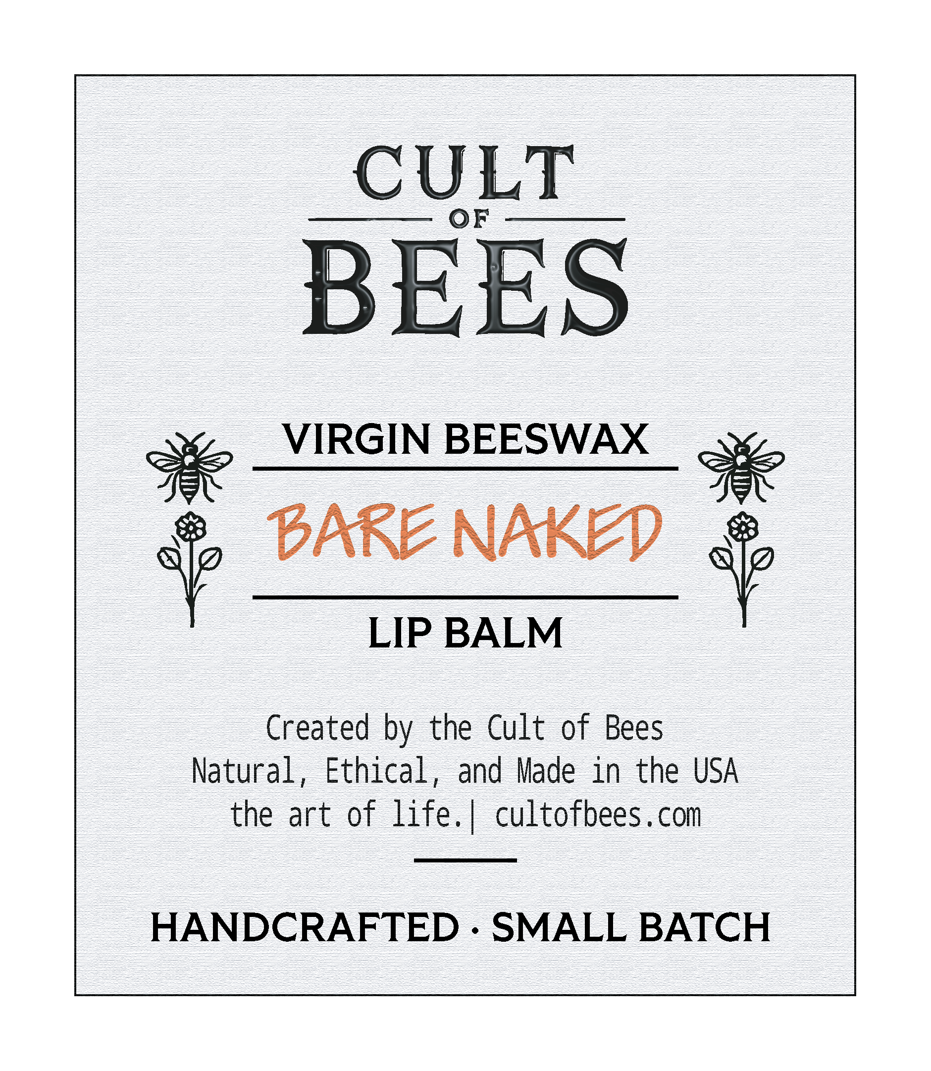 Bare Naked | Neutral Virgin Beeswax Lip Balm