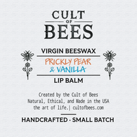 Prickly Pear & Vanilla | Infused Virgin Beeswax Lip Balm