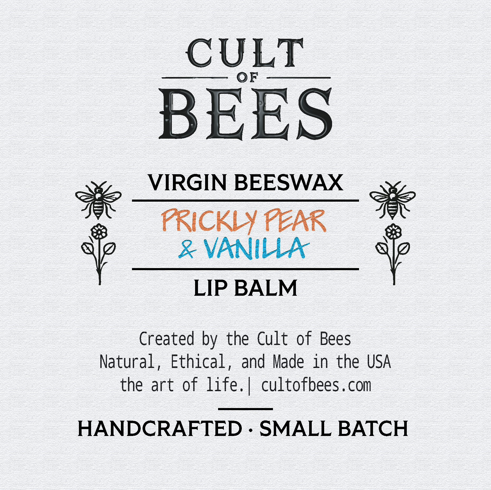 Prickly Pear & Vanilla | Infused Virgin Beeswax Lip Balm